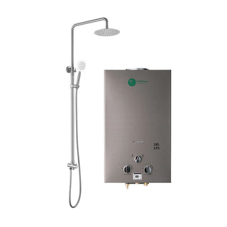 Baspaketet (Gasolvärmare 18 L/min + väggmonterad utedusch)